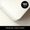 PAPERAGE Lined Journal Notebook, 3 Pack, (Burgundy), 160 Pages, Medium