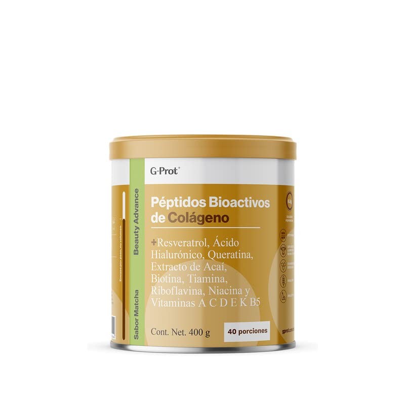 Beauty Advance Peptidos Bioactivos de Colágeno sabor Matcha 400 g