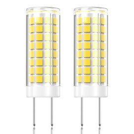 2 Pack - G8 GY8.6 LED Light Bulbs Dimmable 7W Equivalent to G8 Halogen Bulb 75W-80W 730LM, GY8.6 /G8 Bi-Pin Base Light Bulb AC 120V for Under Cabinet Light Kitchen Lighting (Daylight White, 2 Pack)
