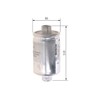 Bosch F0124 Car Fuel Filter - Separates Particles from Fuel