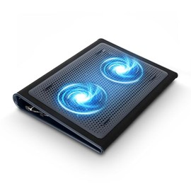 Targus Alfombrilla de Enfriamiento para Regazo con Doble Ventilador de 17 Pulgadas - Almohadilla de Enfriamiento de Neopreno Suave para Laptop para Pr