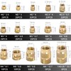 Xiatiaosann 250 Pcs Insert Nuts Threaded Knurled Brass Nuts M2