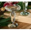 Set of (2) 6"" Faceted Glass Pedestals by Valerie in