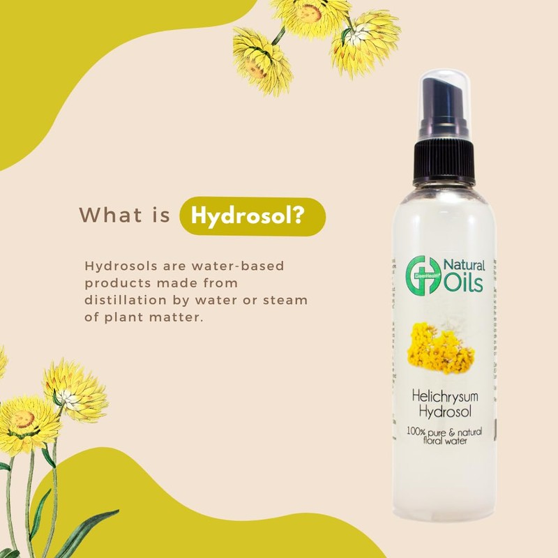 Helichrysum Hydrosol (Floral Water) - 4 fl oz Plastic Bottle
