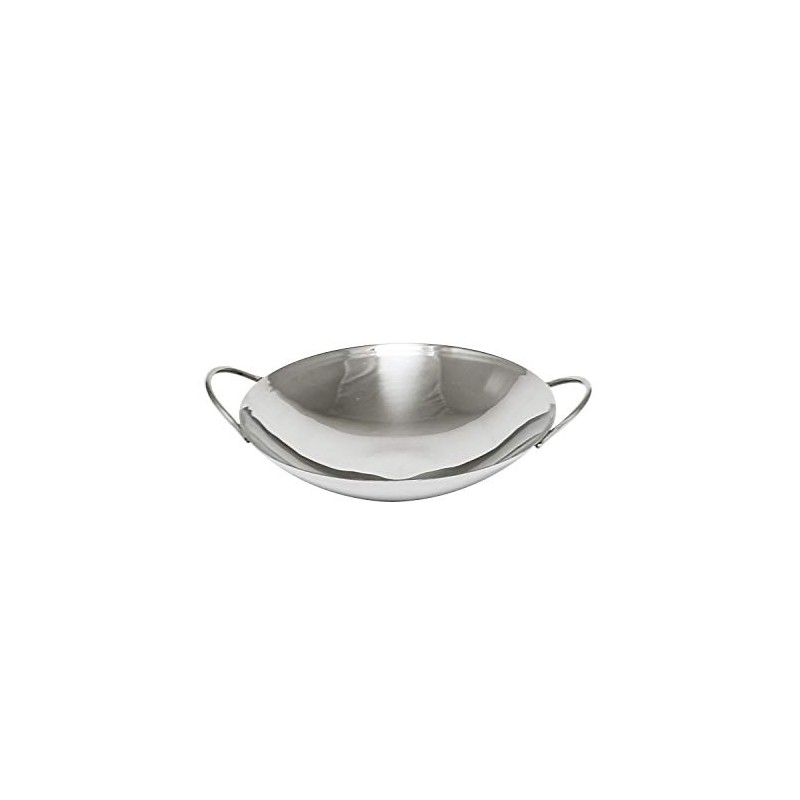 Thunder Group Stainless Steel Wok, 8-Inch