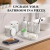 LIN CHUAN 6-Piece Bathroom Accessories Set, Organizer Set with Soap