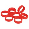 uxcell 20Pcs Silicone Rubber Bands, 20x7mm Rubber Bands Rings Cable
