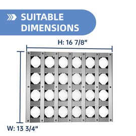 OTAMECE 510-1024 Briquette Tray for Alfresco Grill Parts,13 3/4 Inch Radiant Tray Assembly for Alfresco Artisan ARTP36, AAEP26, AAEP36 with Ceramic Rods