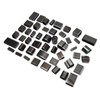 55Pcs Hollow Punch Cutter High Carbon Steel Rich Sizes Box