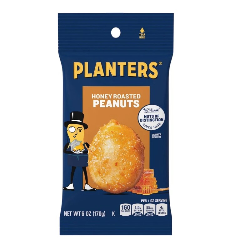 Planter's Planters Salted Peanut, Honey Roasted peanut, Hot Chipotle Peanuts,