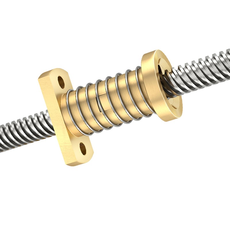 2pcs T8 Anti Backlash Spring Loaded Nut Elimination Gap Nut