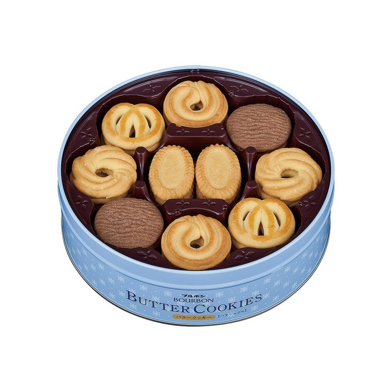 Bourbon Butter Cookies in a Can 60PC (Pack of 1
