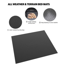 A & UTV PRO Cargo Bed Mat for 2017-2022 Kawasaki Mule SX, 2005-2016 Mule 600/610, Mule 550,Rear Bed Liner All Weather TPE Protection Accessories (Replace OEM#KAF550-030)