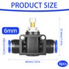 HERKINDNESS Air Flow Control Valve, Pack of 6 Pneumatic Air