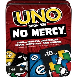 UNO Juego de Cartas No Mercy Empaque Metálico para niños de 7 años en adelante
