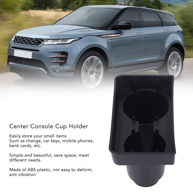 Center Console Cup Holder Insert Cell Phone Drinks Storage Box