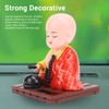 Tyenaza Little Monk Figurine Solar Toys, Chinese Little Buddha Monk