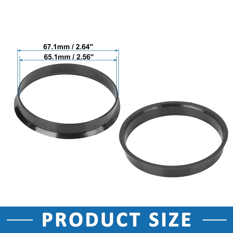 A ABSOPRO Hub Centred Rings 67.1 mm to 65.1 mm