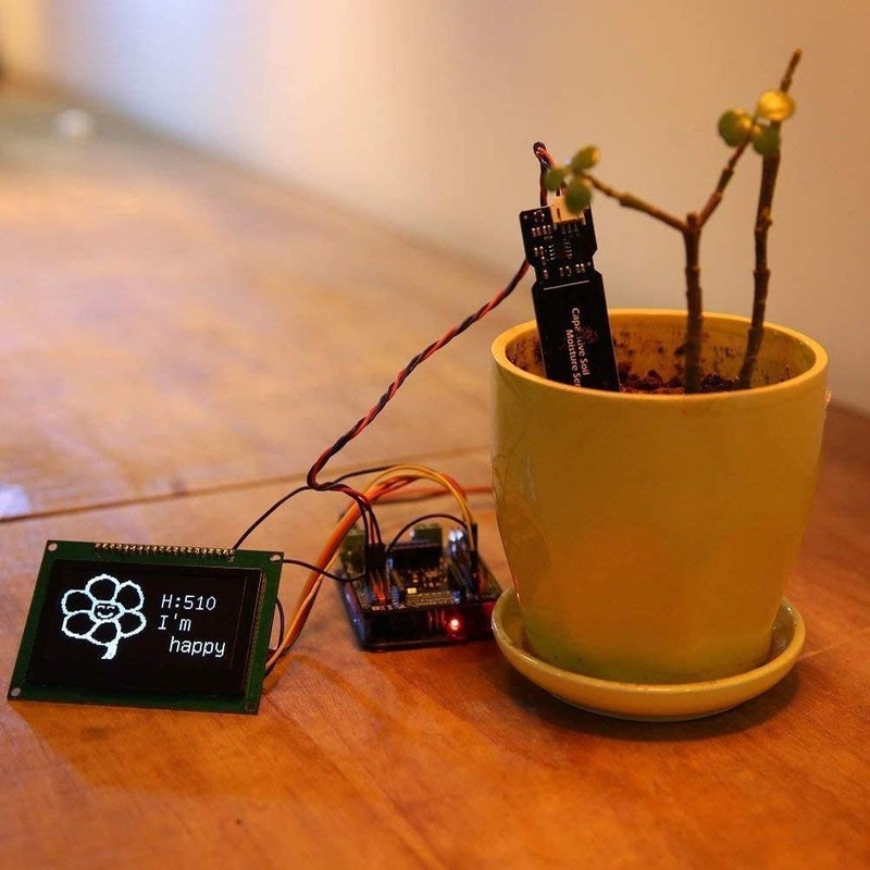 Aideepen 6 Pieces Soil Moisture Sensor Hygrometer Module V1.2 Capacitive