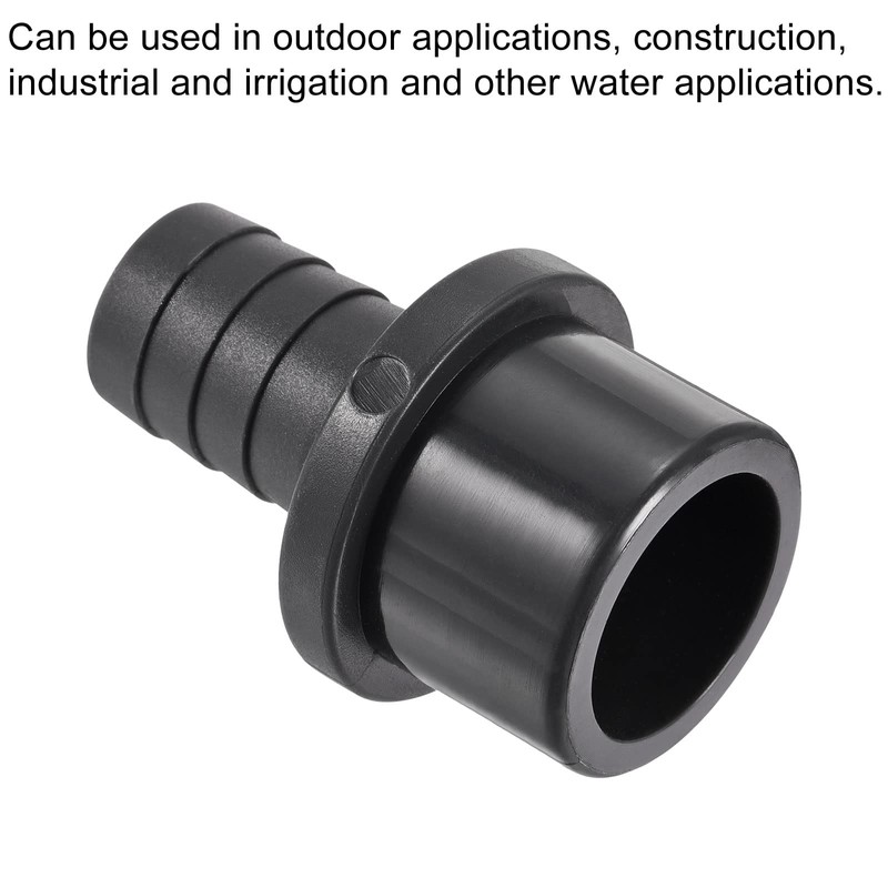 sourcing map PVC Pipe Fitting 20mm Barbed x 32mm OD
