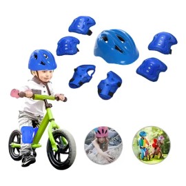 Kit 7 De Rodilleras Patinaje Codo Mano Casco Para Niños                                                                                               