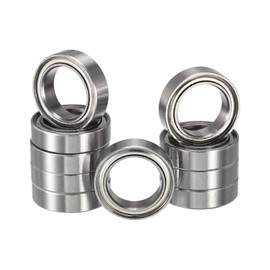 HiPicco R1038ZZ Deep Groove Ball Bearings, ID 3/8" x OD 5/8" x Width 5/32" Miniature Bearings, Double Metal Shielded Ball Bearing Chrome Steel Z2 Lever 10pcs