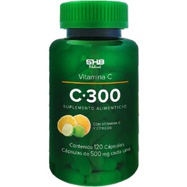 5H8 Nutrition | C300 Vitamina C | Suplemento Alimenticio | Contiene Cítricos | Fortalecimiento del Sitema Inmune | Fórmula Avanzada | 120 Cápsulas, 300 mgs De Vitamin