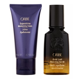 Oribe Supershine Moisturizing Cream 1.7oz & Gold Lust Hair Oil 1.7oz.