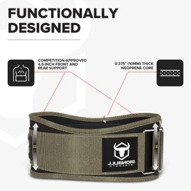 Weight Lifting Belt for Men and Women - Performance Auto-Locking Weightlifting Belt for Functional Fitness, Olympic Lifting and Training Workouts - Squats, Deadlift (Green, Large)