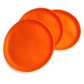 DOGCOME 3 Pack Soft Rubber Dog Flying Discs for Small Medium Large Dogs