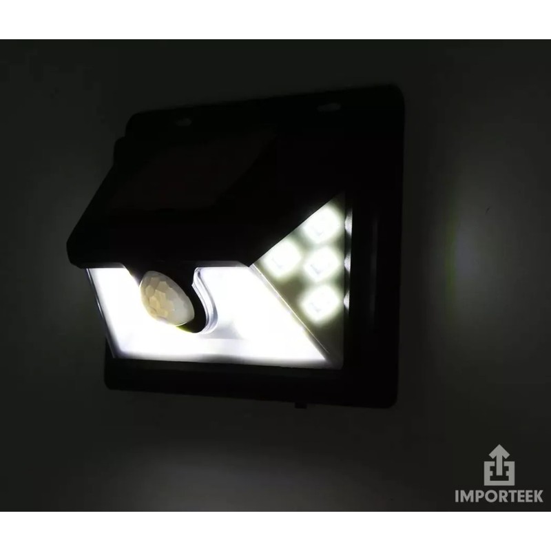 Importeek Lampara Solar Led Reflector Exterior Jardin Sensor Potente