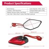 MARZSEFLO Espejo Retrovisor Universal Harlemodificado Motocicleta