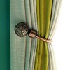 AJINGE Curtain Holdbacks,Fashion Round Openwork Design Curtain Drapery Holdbacks Tie