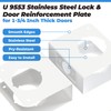 White U 9553 Stainless Steel Lock and Door Reinforcement Plate