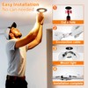 GeyouLux IP44 LED Downlights Dimmable Nickel 3000K 6 Pack