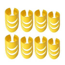 WELANGBN 8Pcs Alaska Guitar Picks（XL+L+L+M）, Adjustable Finger Picks, Alaska Picks Plectrums Stringed Instrument Accessories Guitar Picks (Yellow)