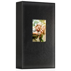 Ywlake Photo Album 10 x 15 300 cm Leather Slip-in Album for Landscape Photos Pictures Black