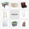 1Plus Treasure Chest Wooden Box With Faux Leather (L x