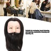 Salon Male Mannequin Head Human Hair Practice Hairdressing Training Head