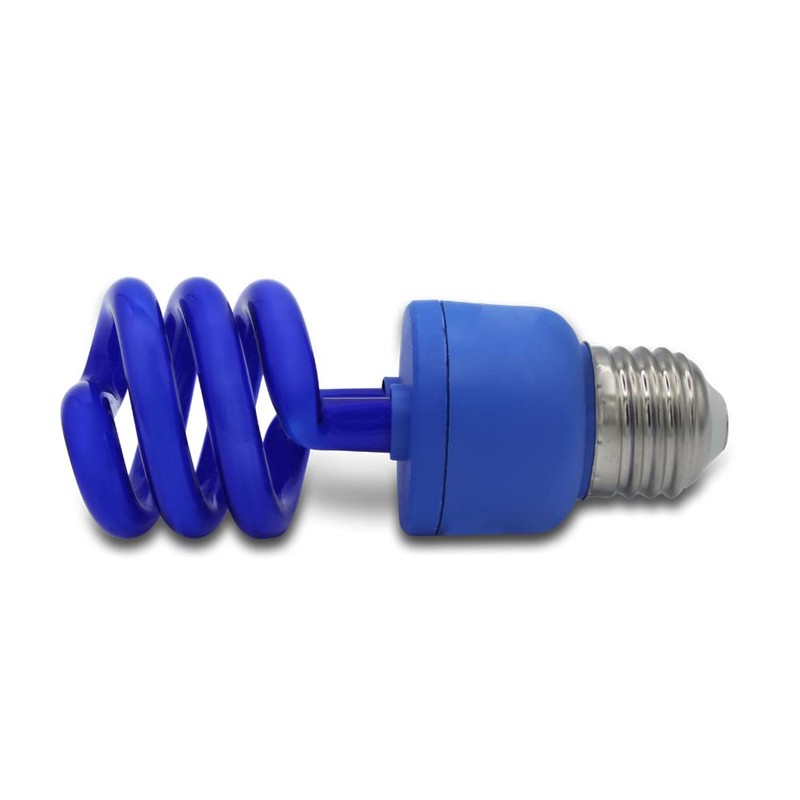 13 Watt Blue Spiral CFL Fluorescent Light Bulb by Lumenivo