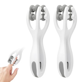 2 Stück Finger Massagegerät Set, Doppelseitiger Hand und Finger Massageroller, Massageball mit Griff Körper,Druckpunktmassagegerät, für Hand Arthritis, Fingerschmerzen