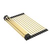 AXIMIXAME Expandable Large Draining Rack, Roll Up Heat-Resistant Dish Drainer