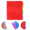 Separadores de Carpeta de Plástico con Pestañas, Carpeta de 3
