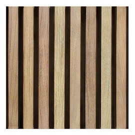 Commomy 3D Faux Wood Slat Wallpaper Peel and Stick - 11.8"x11.8" 10 Pcs Ultralight PVC Stick on Wood Tiles for Kitchen Backsplash,Bathroom,Interior Wall Decor