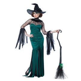 California Costumes Women's The Grand Sorceress Costume, Green/Black, X-Large