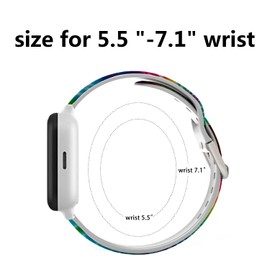 20mm Kids Watch Band Compatible for Gizmo Watch 3 2 1 Band for Kids,Gabb Watch 3 2 1,SyncUP Kids Watch,Colorful Pattern Silicone Kids Size Watch Band Wristband Strap for Cosmo JrTrack 3 2 1 Girls Boys