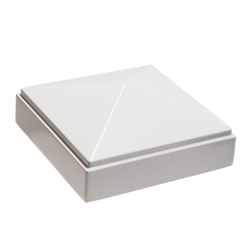 Decorex Hardware 2.5" x 2.5" Aluminum Pyramid Post Cap for