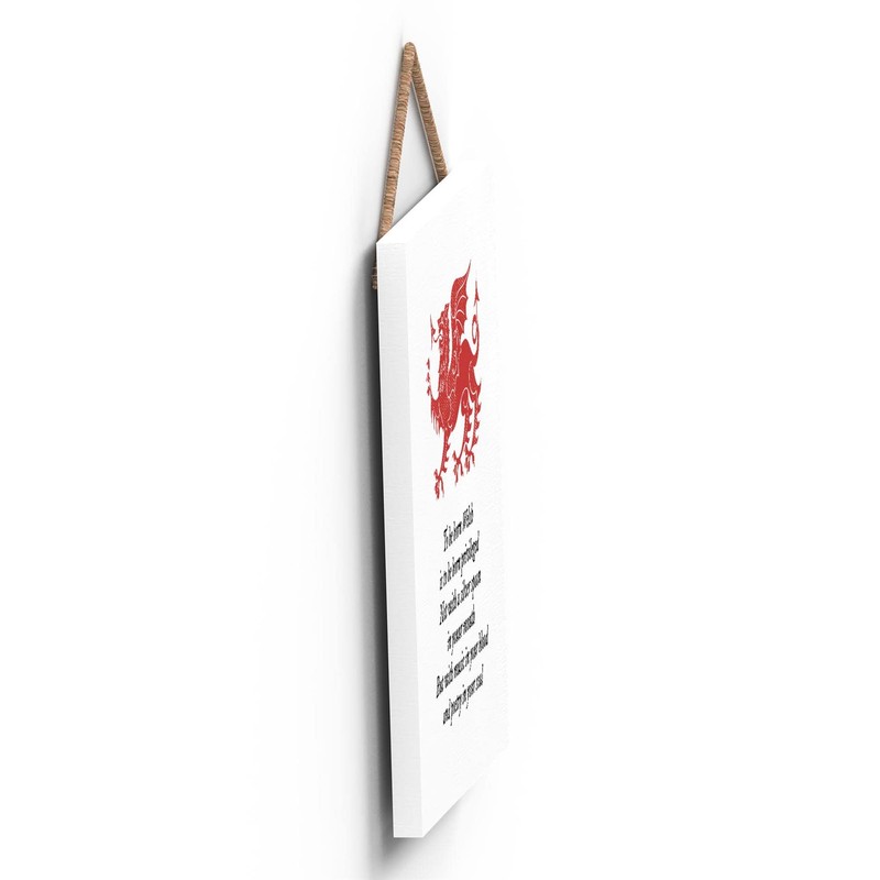 Global Designs To Be Born Welsh Dragon Sign Decorative Hanging
