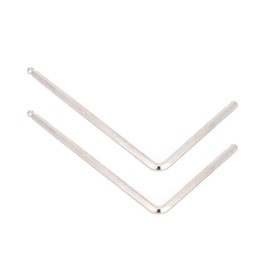 Guitar Hex Wrench Set, 2 Pcs Steel Guitar Neck Bridge Screw Truss Rod, Guitar Ball End Allen Wrench Set Repair Tool for Martin Acoustic Guitar (Silver 5mm),Cleaning, repair and maintenance