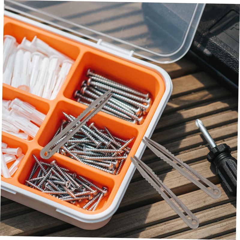jojofuny 2pcs Mini Titanium Alloy Tweezers for Outdoor Activities Precision
